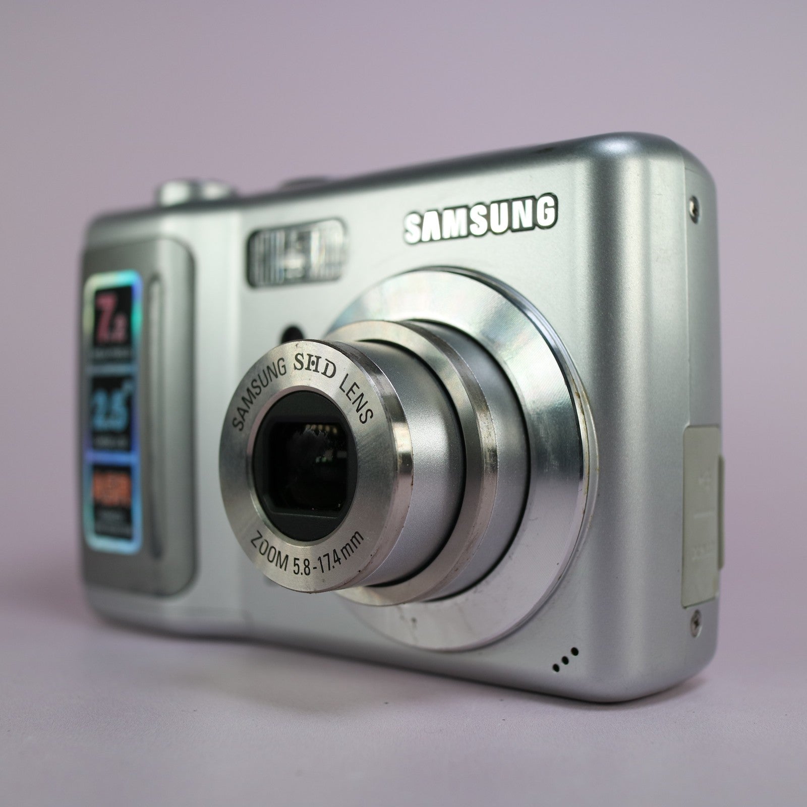 Samsung Digimax D75 7.2MP Compact Digital Camera Silver Tested