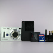 Casio Digital Camera Exilim EX-Z55 5.0MP Silver Tested Full Working Set