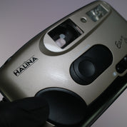 Halina Easy Vision Motor S 35mm Film Point and Shoot Camera Silver Tested