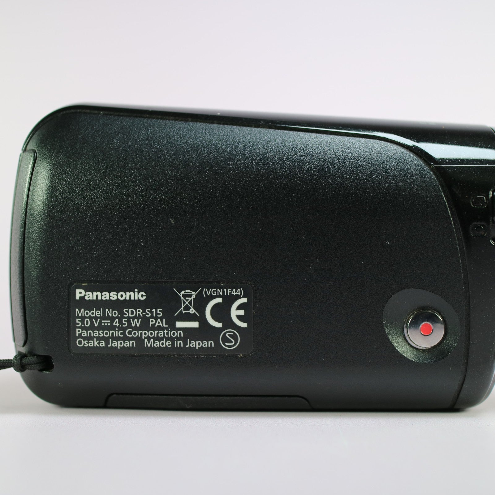 Panasonic SDR-S15 Handheld Digital Camcorder Black Tested Full Working Set