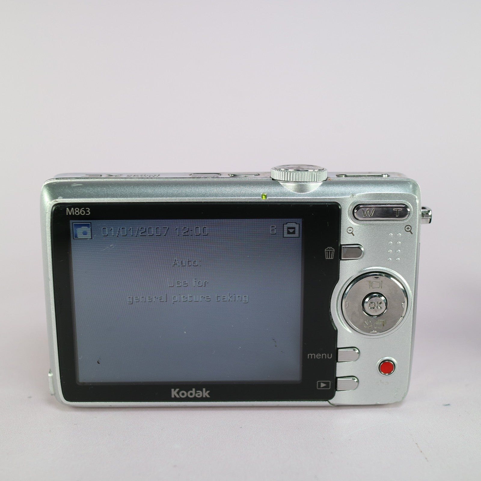 Kodak Digital Camera EasyShare M863 8.2MP Silver Tested Full Working Set