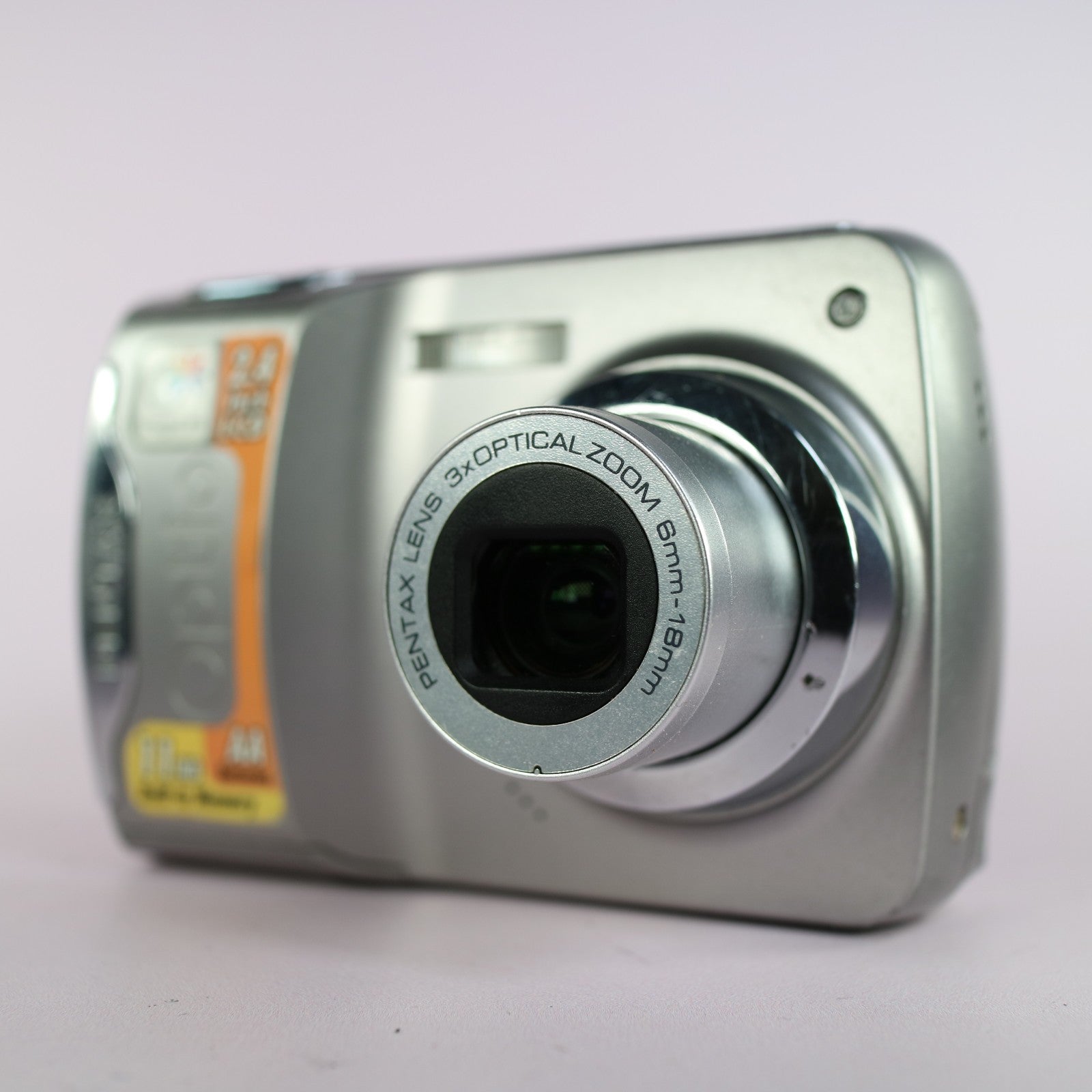 Pentax Optio E35 7.1MP Compact Digital Camera Silver Tested