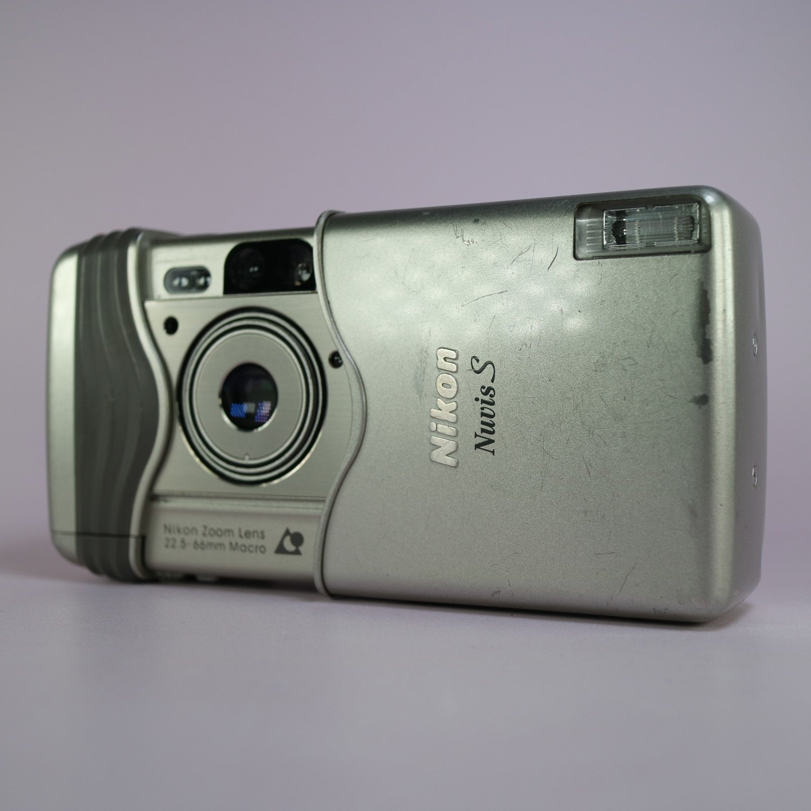 Nikon Nuvis S APS Film Point and Shoot Camera Silver Tested