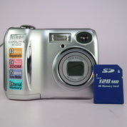 Nikon Digital Camera Coolpix 4100 4.0MP Silver Tested