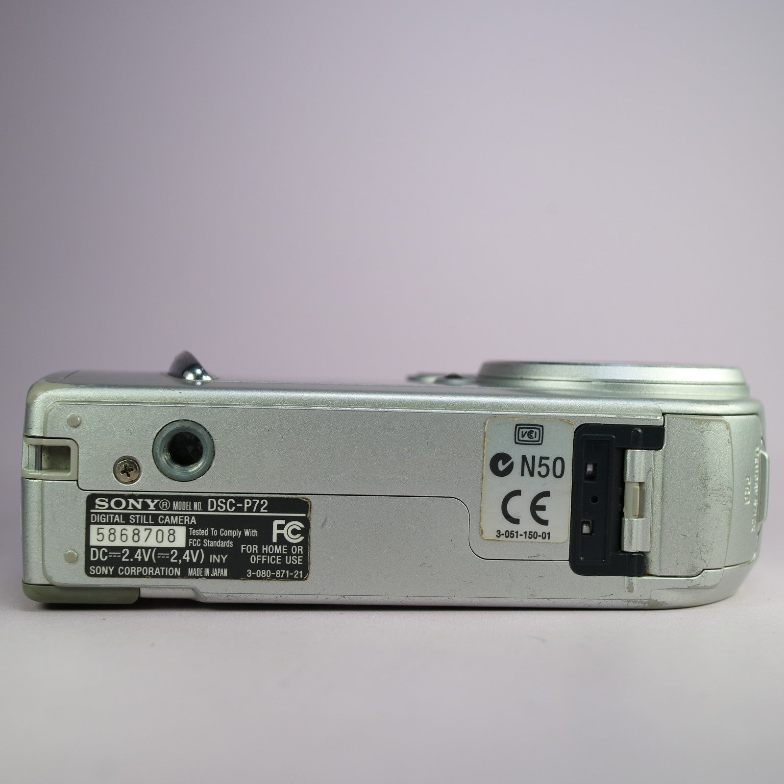 Sony Digital Camera Cybershot DSC-P72 3.2MP Silver Tested