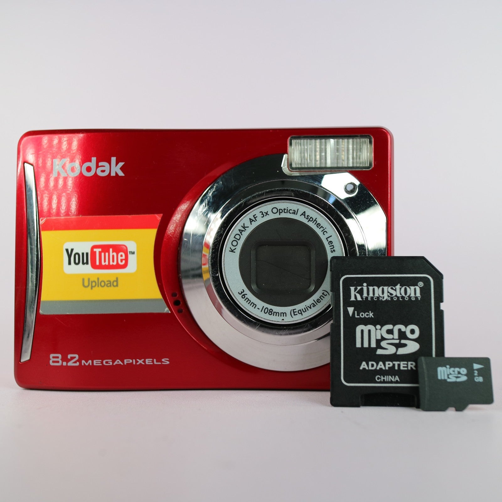 Kodak Digital Camera EasyShare C140 8.2MP Red Tested