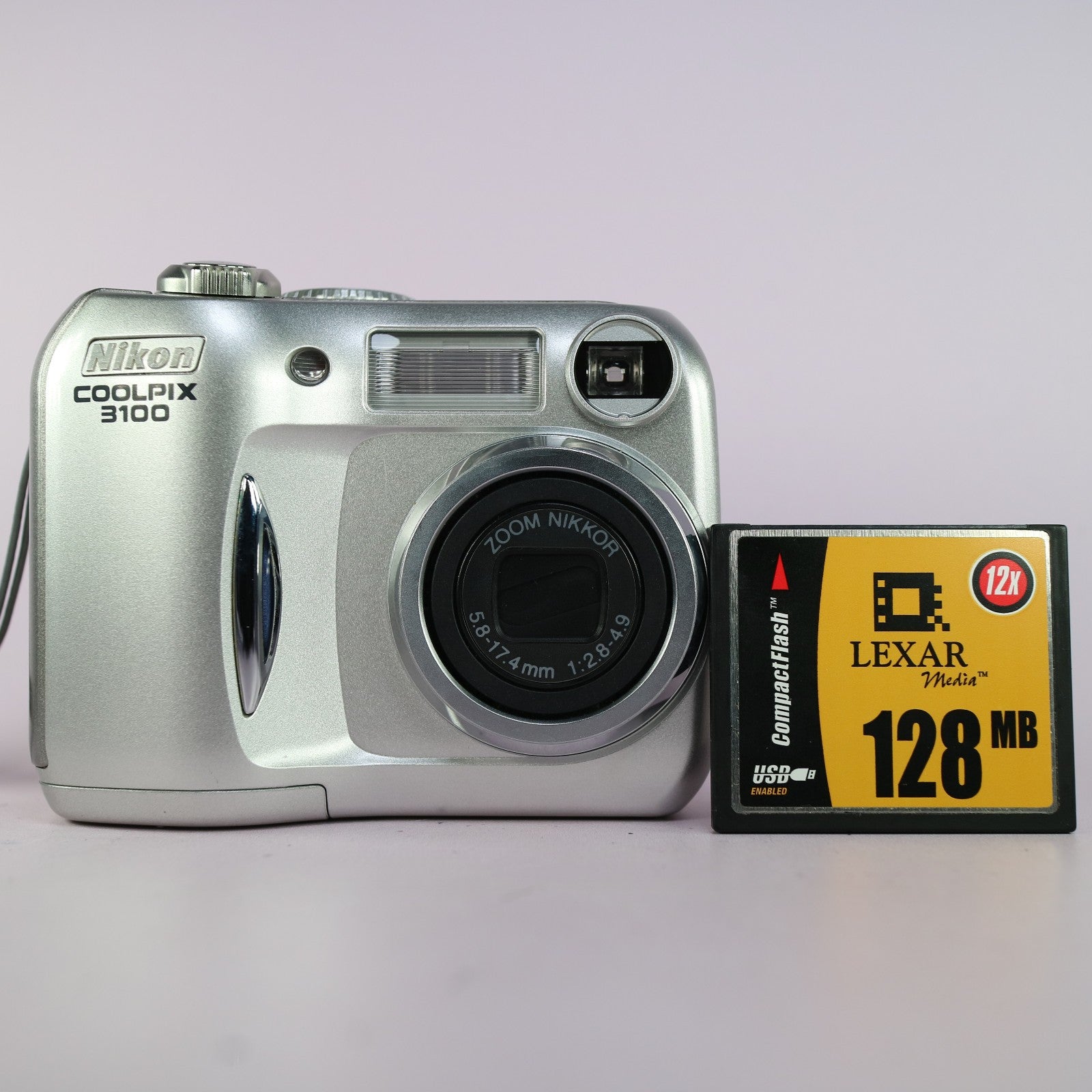 Nikon Digital Camera Coolpix 3100 3.2MP Silver Tested