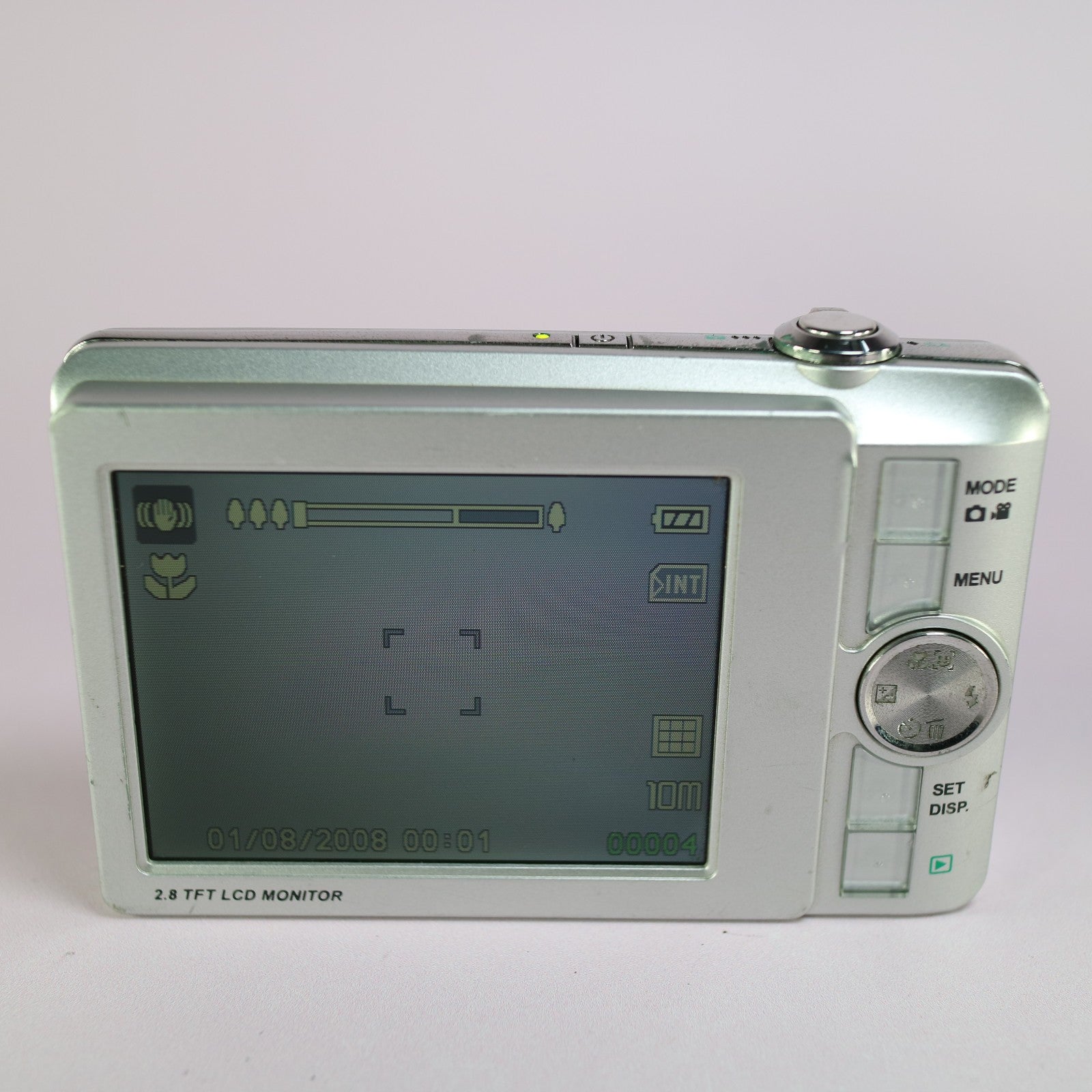 Sanyo VPC-T1060 10.0MP Compact Digital Camera Silver Tested Full Working Set
