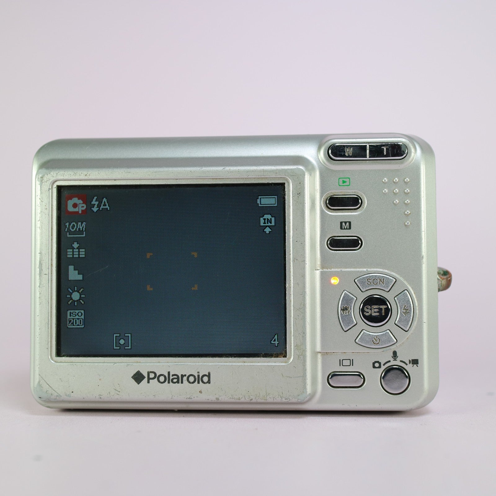 Polaroid Digital Camera i1032 10.0MP Silver Tested