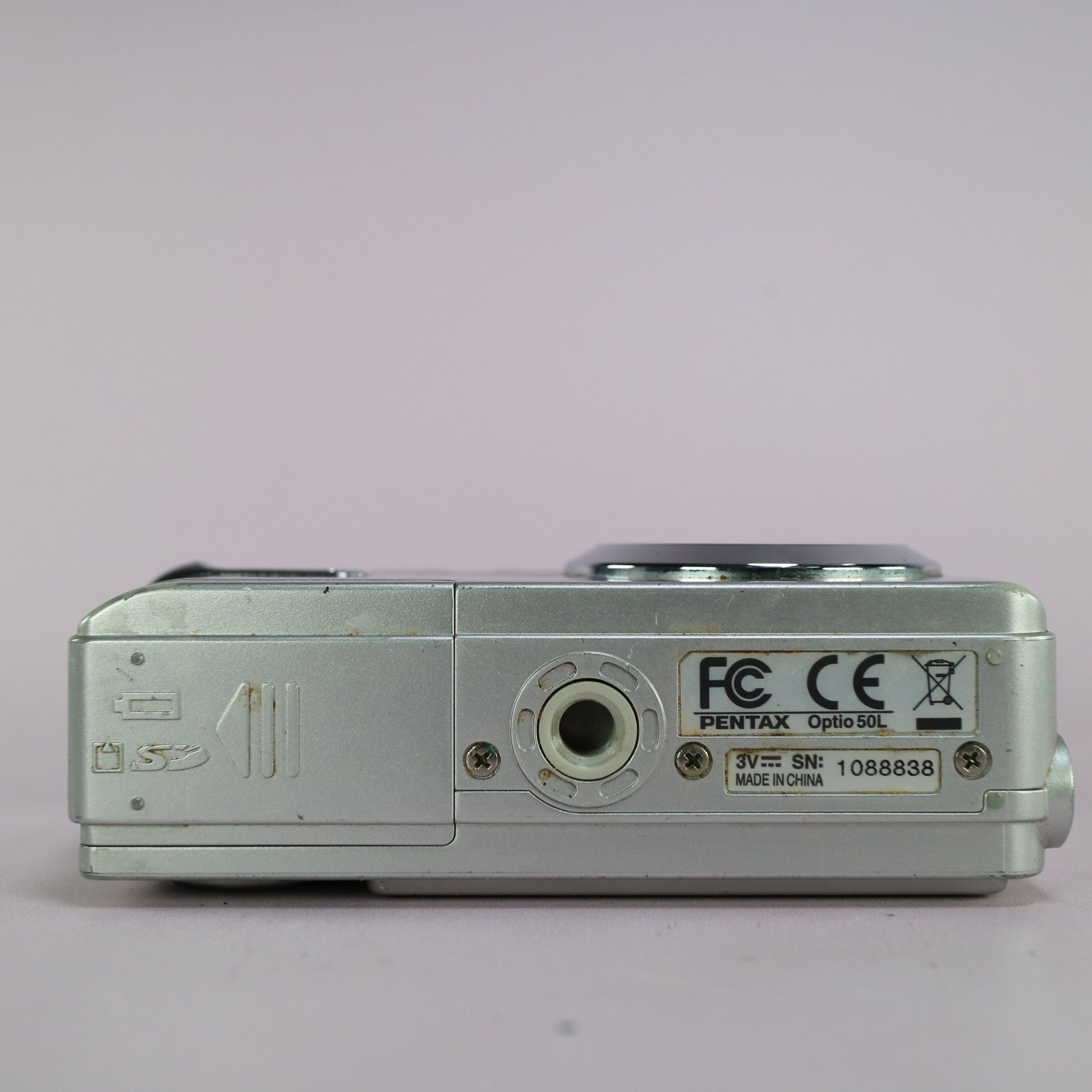 Pentax Optio 50L 5.0MP Compact Digital Camera Silver Tested