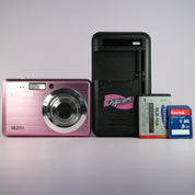 Samsung Digital Camera ES55 10.2MP Pink Tested Full Working Set