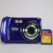 Vivitar Vivicam X018 10.1MP Flip Screen Compact Digital Camera Purple Tested