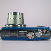 Panasonic Digital Camera Lumix DMC-TZ20 14.1MP Blue Tested Full Working Set