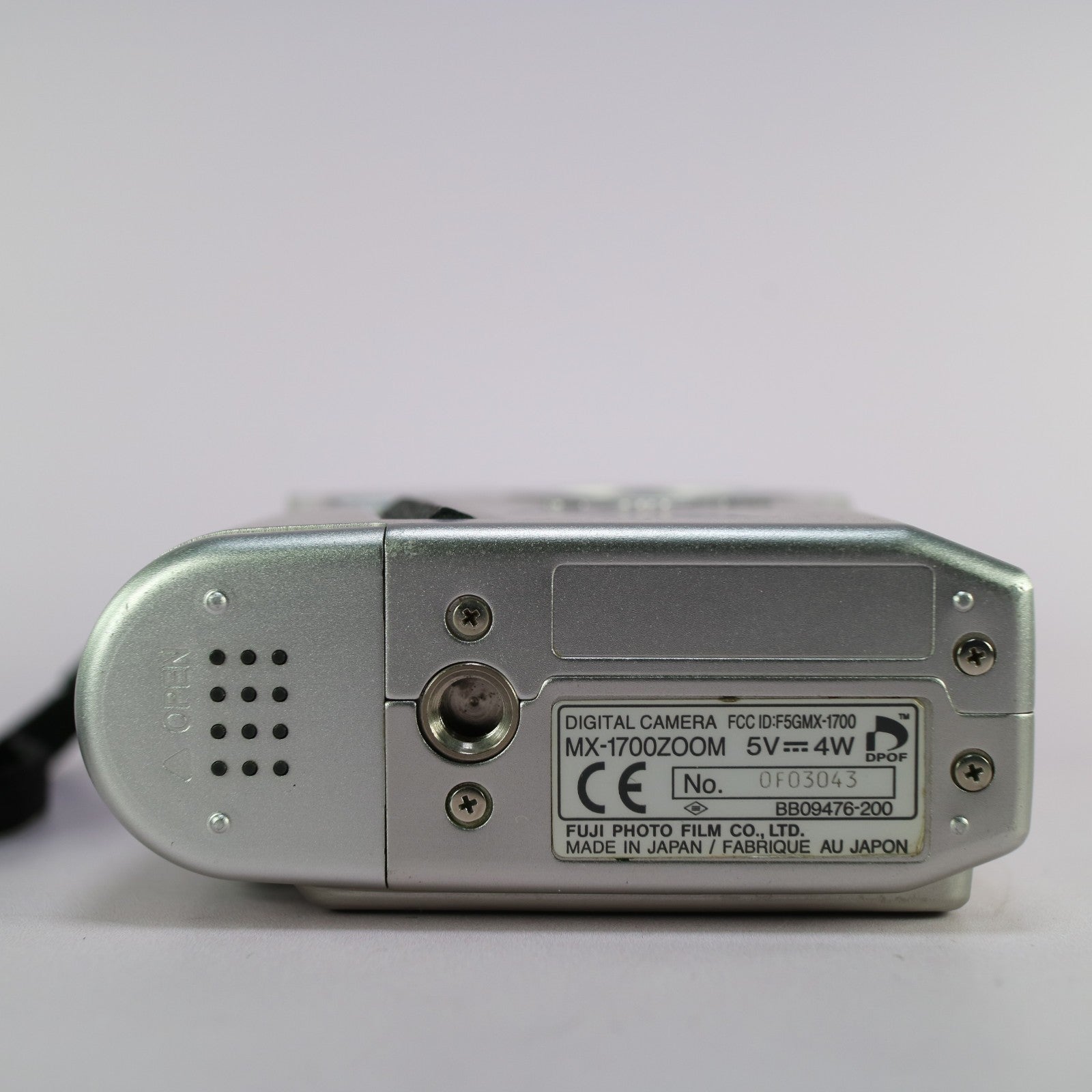 Fujifilm MX-1700 1.5MP Compact Digital Camera Silver Tested With Smartmedia Card