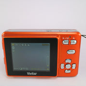 Vivitar Vivicam X035 10.1MP Compact Digital Camera Orange Tested
