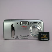 Olympus Camedia C-170 4.0MP Compact Digital Camera Silver Tested With xD Card