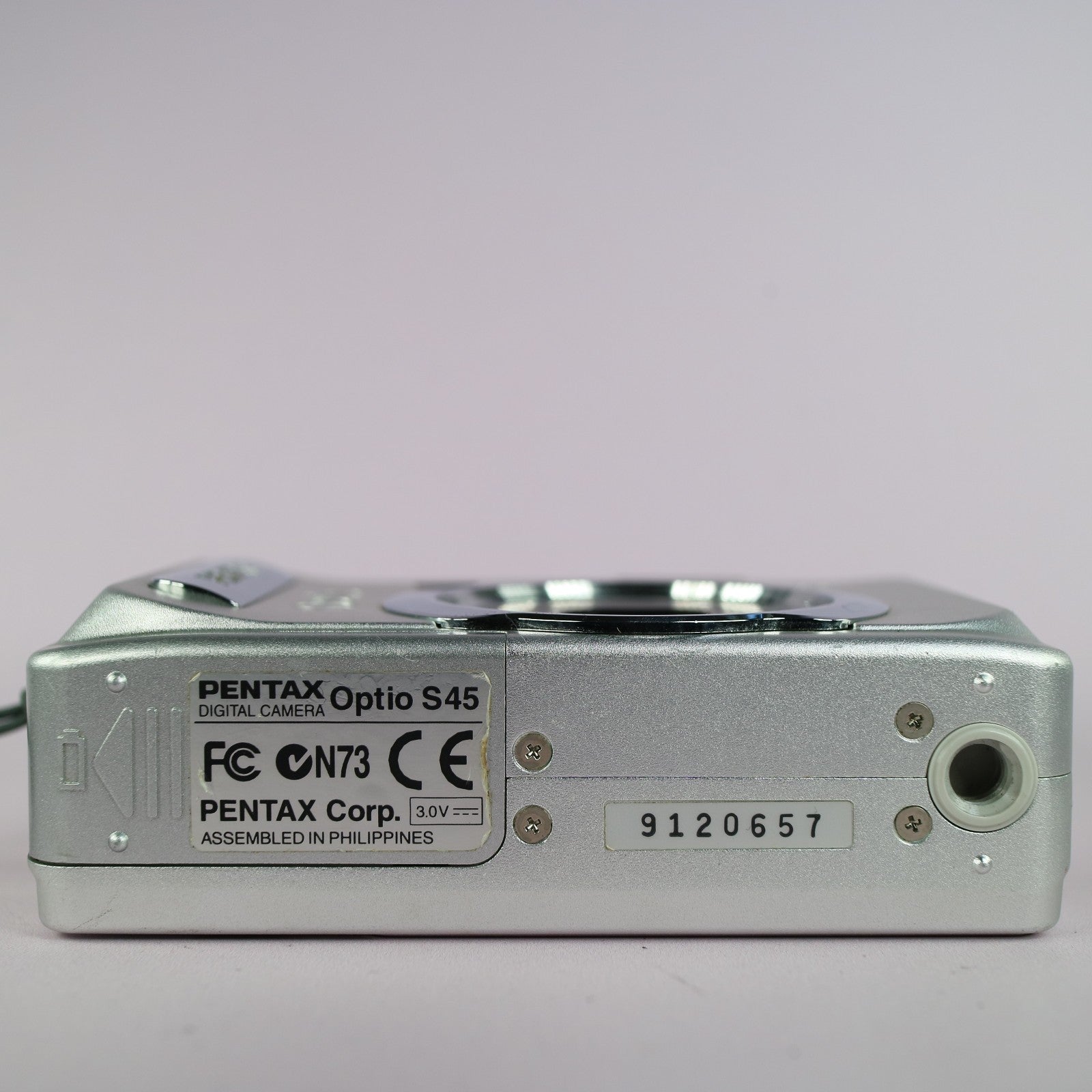 Pentax Digital Camera Optio S45 4.0MP Silver Tested
