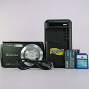 Casio Digital Camera Exilim EX-Z37 14.1MP Black Tested Full Working Set