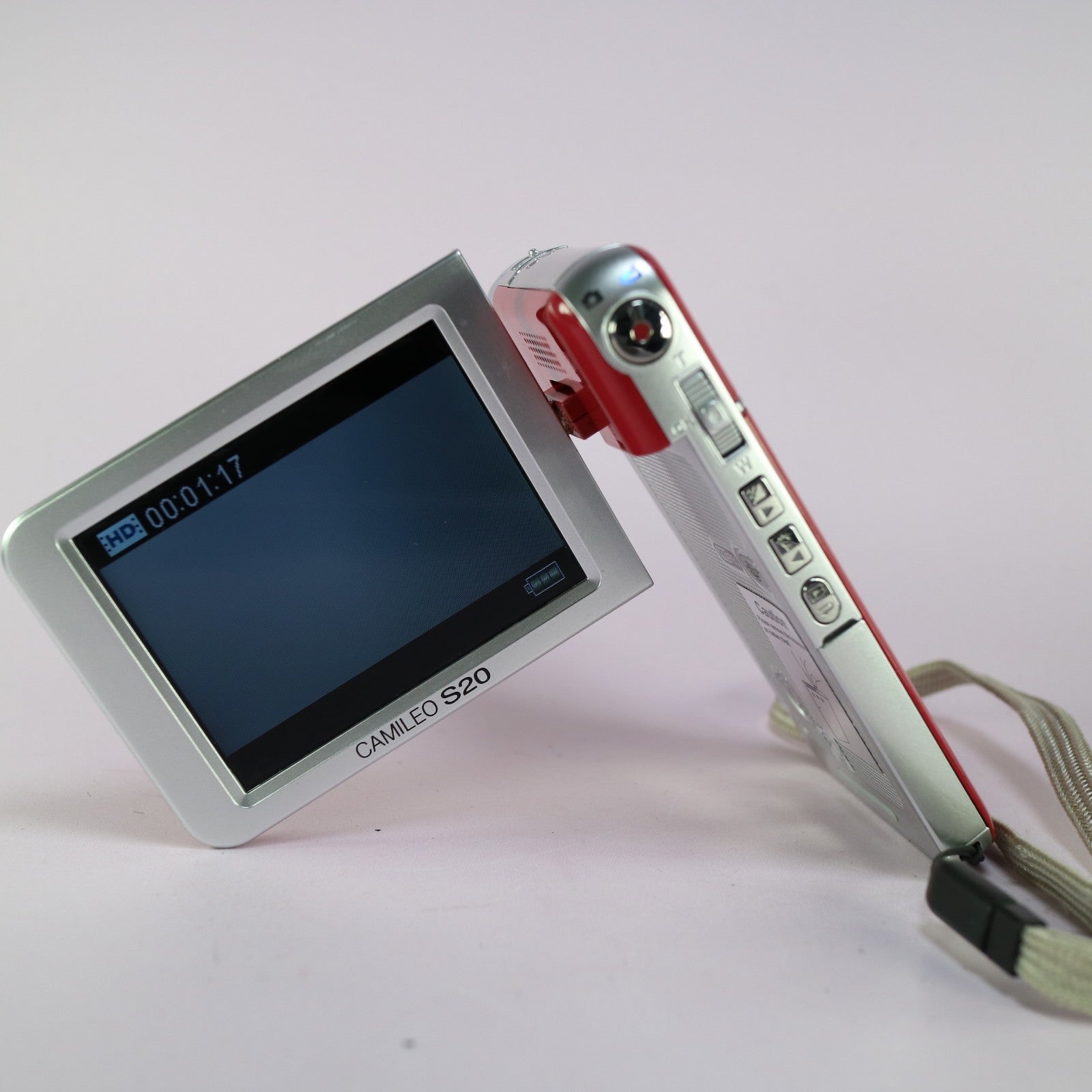 Toshiba Camileo S20 Compact HD Video Camcorder Red Tested Full Working Set