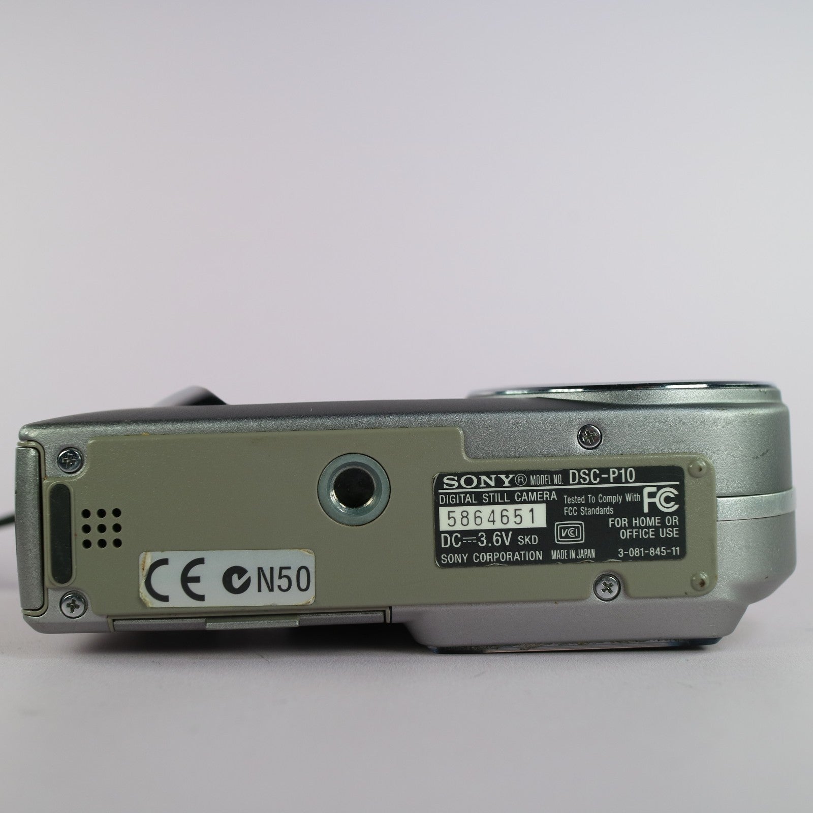 Sony Digital Camera Cybershot DSC-P10 5.0MP Silver Tested