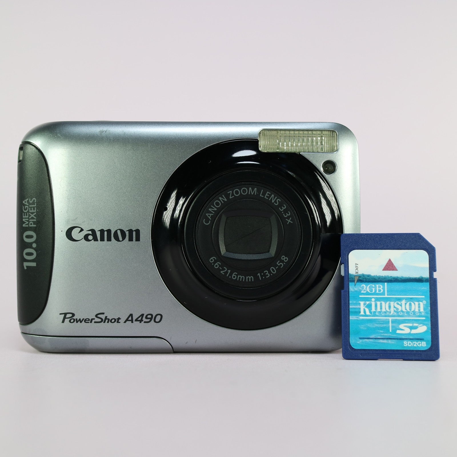 Canon Digital Camera PowerShot A490 10.0MP Silver Tested