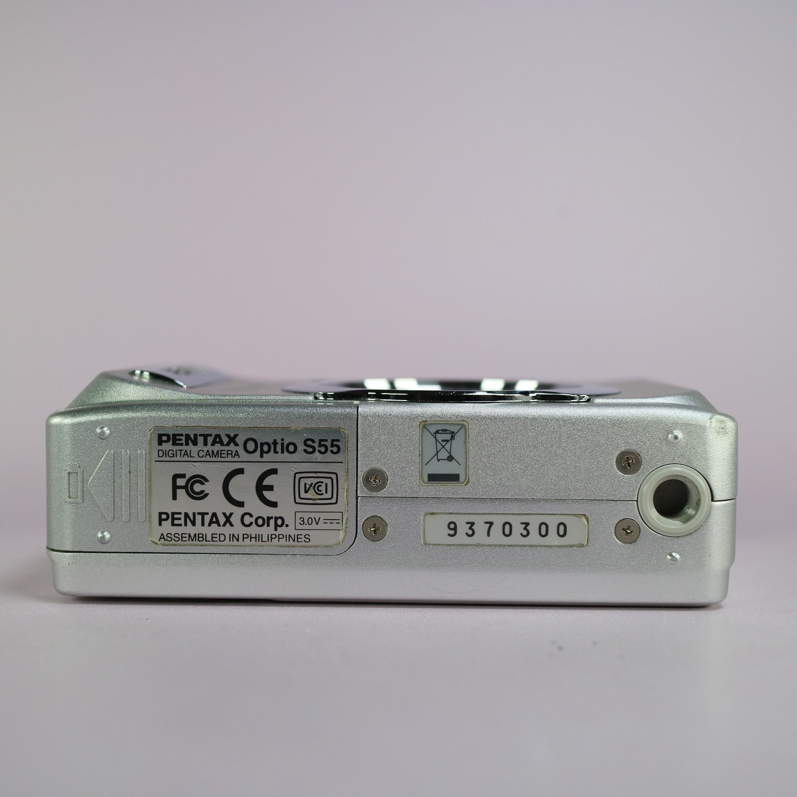 Pentax Optio S55 5.0MP Compact Digital Camera Silver Tested