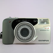 Olympus Superzoom 160 35mm Film Point and Shoot Camera Silver Tested