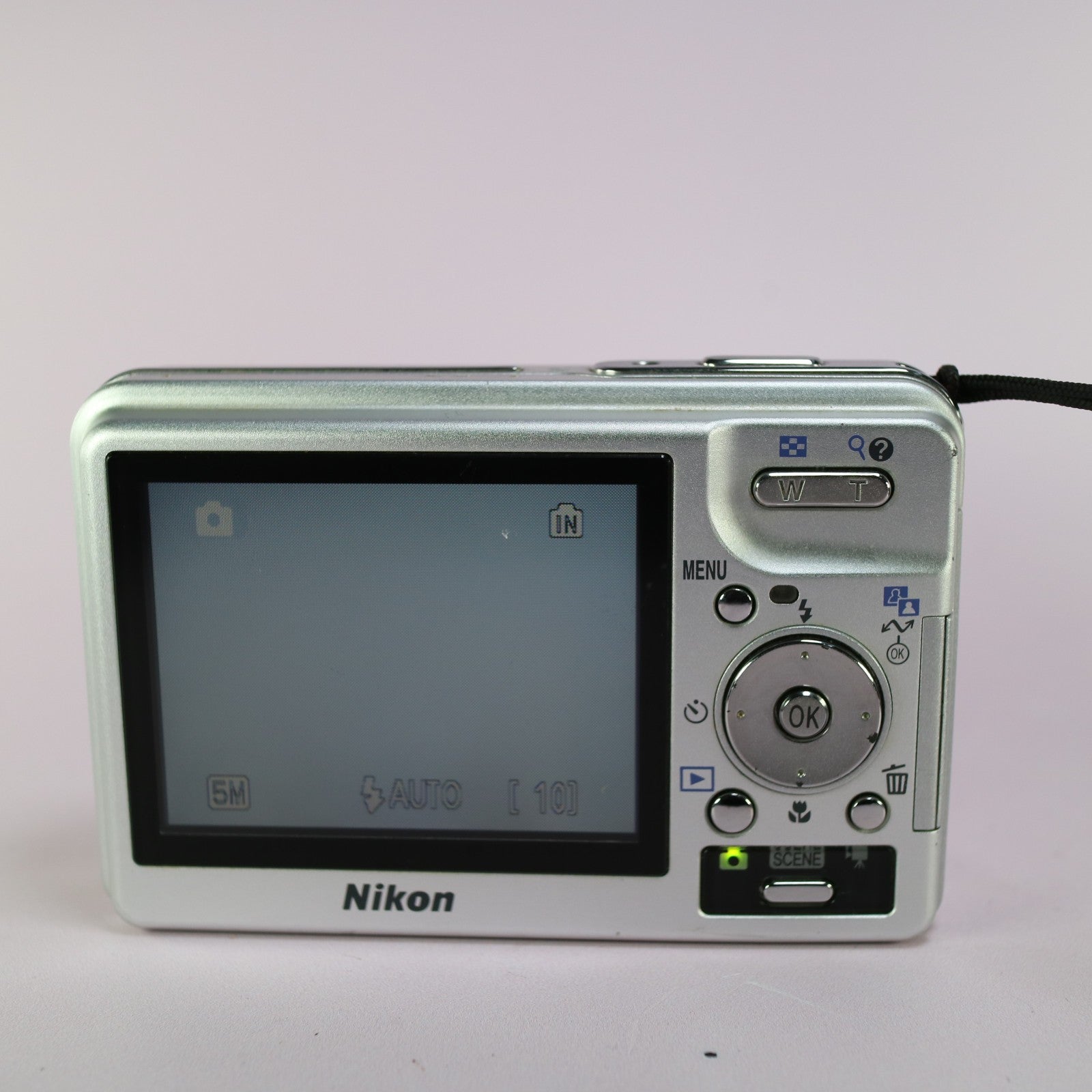 Nikon Digital Camera Coolpix S2 5.1MP Silver Tested