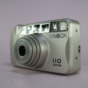 Minolta 110 Zoom 35mm Film Point and Shoot Camera Silver Tested