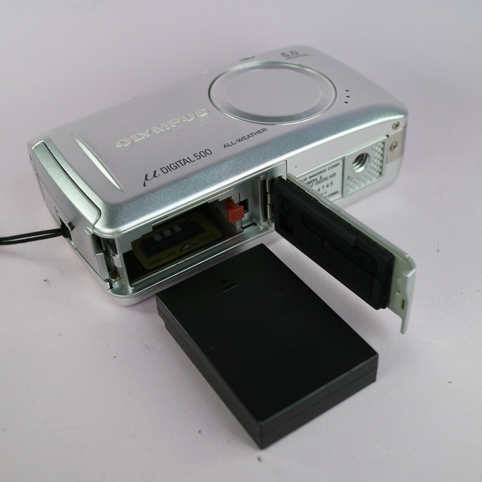 Olympus Digital Camera Mju 500 5.0MP Silver Tested