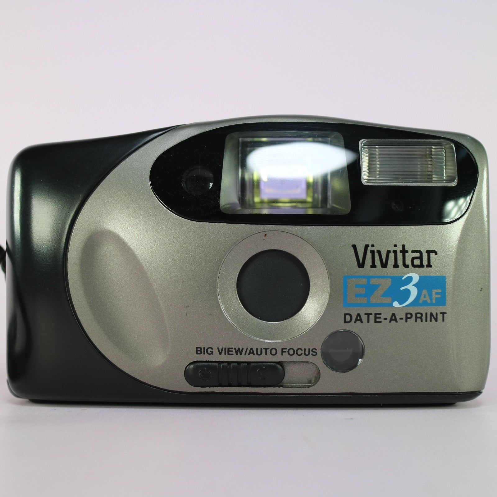 Vivitar EZ3 AF Date 35mm Film Point and Shoot Camera Silver Tested