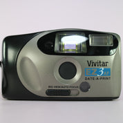 Vivitar EZ3 AF Date 35mm Film Point and Shoot Camera Silver Tested