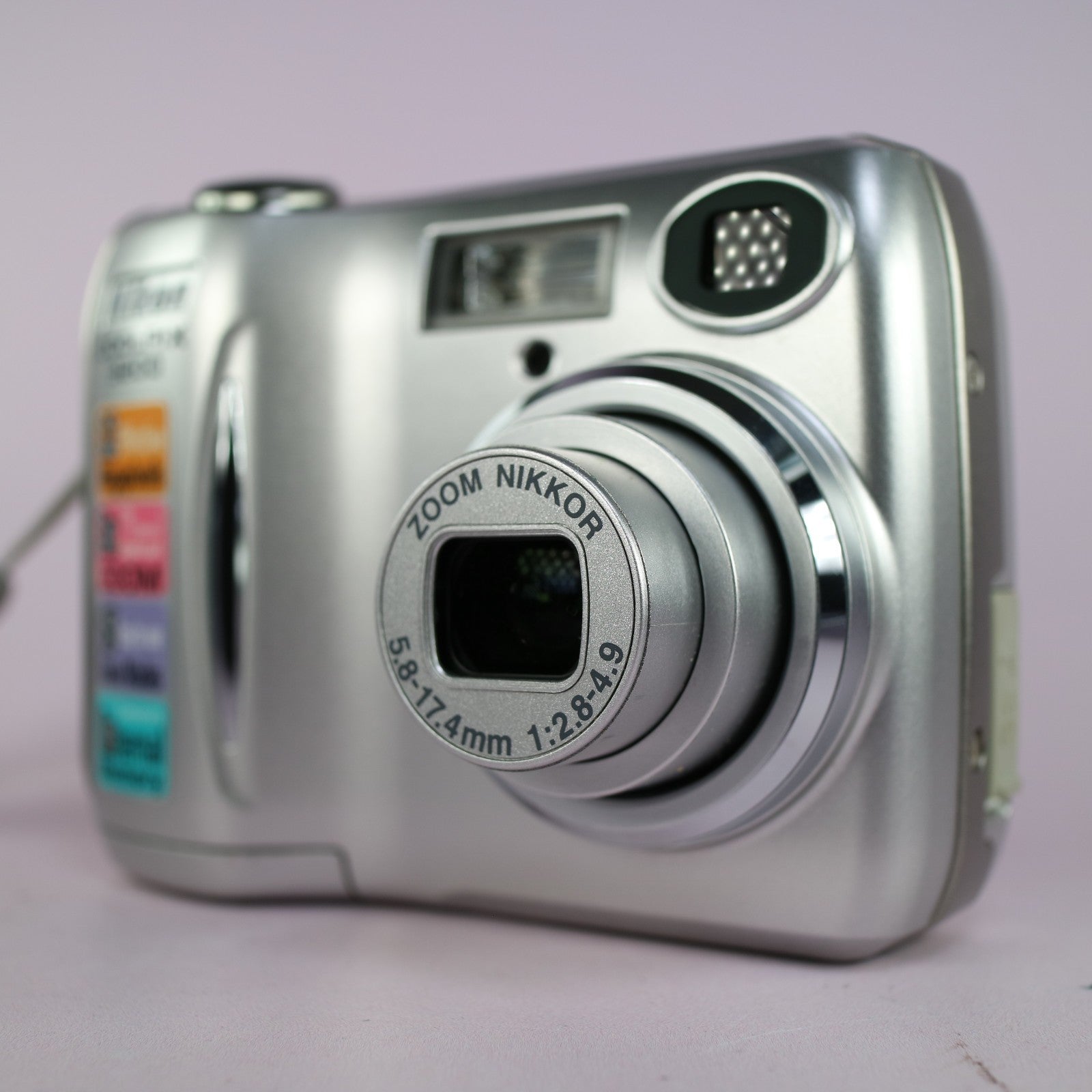Nikon Digital Camera Coolpix 3200 3.2MP Silver Tested