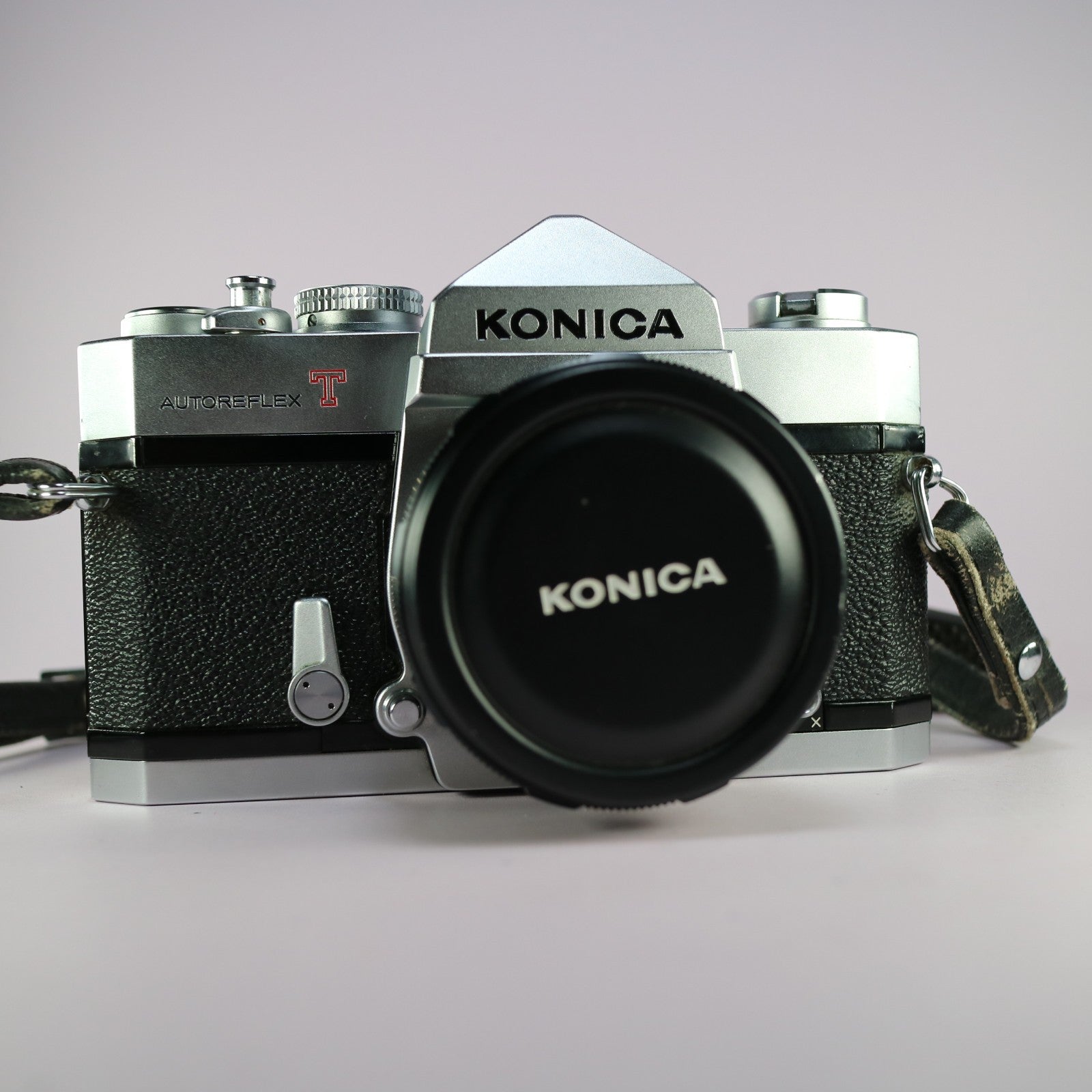 Konica Autoreflex T 35mm Film SLR Camera w/ Hexanon 52mm f/1.8 Lens Tested