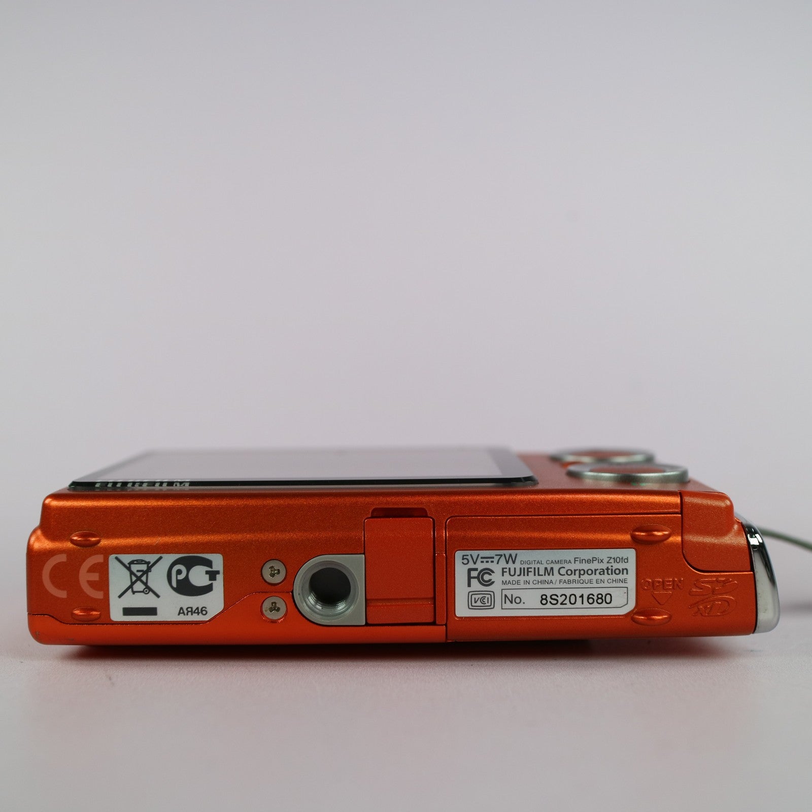 Fujifilm Digital Camera FinePix Z10fd 7.2MP Orange Tested Full Working Set