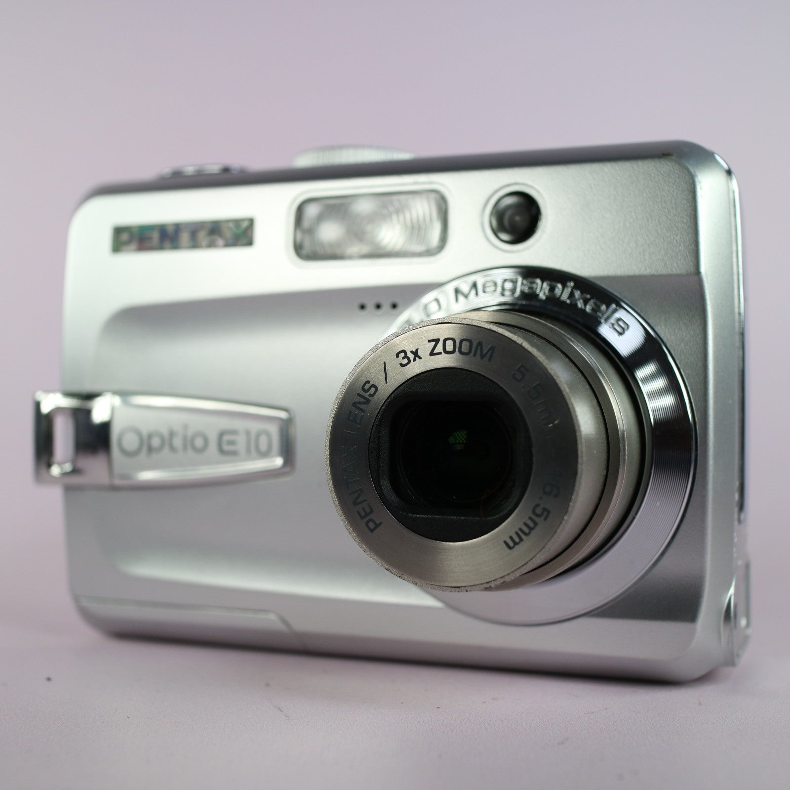 Pentax Digital Camera Optio E10 8.0MP Silver Tested