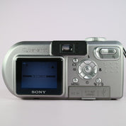 Sony Digital Camera Cybershot DSC-P10 5.0MP Silver Tested w/ Battery and Charger