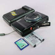 Olympus Digital Camera VR-350 16.0MP Black Tested Full Working Set