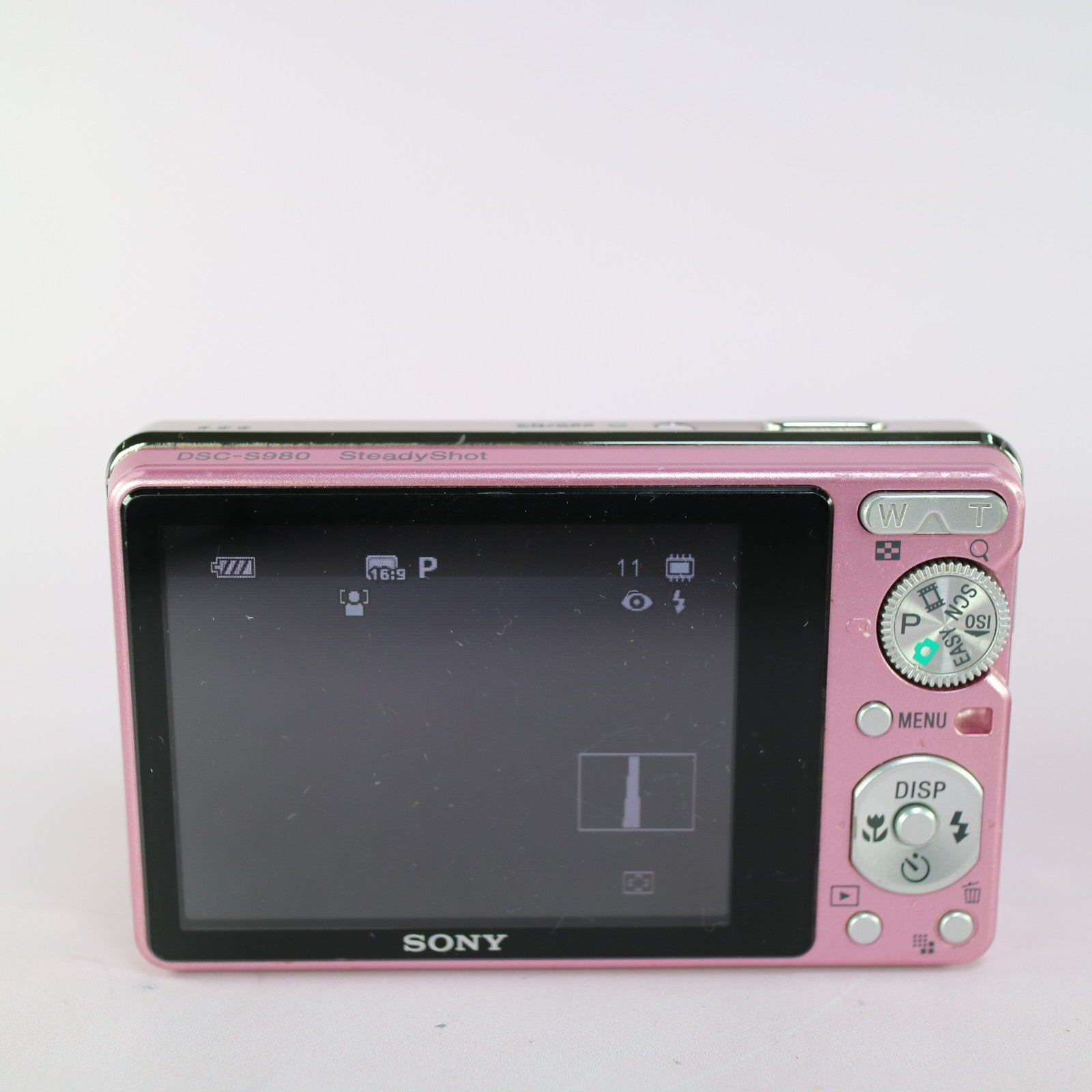 Sony Digital Camera Cybershot DSC-S980 12.1MP Pink Tested Full Working Set