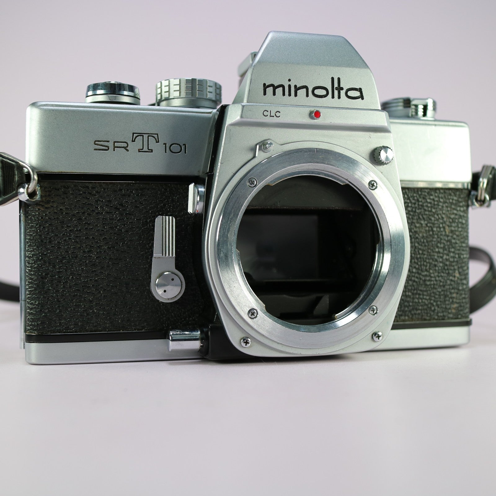 Minolta SRT101 35mm Film SLR Camera Silver W/ W.Rokkor-HG 35mm f/2.8 Lens Tested