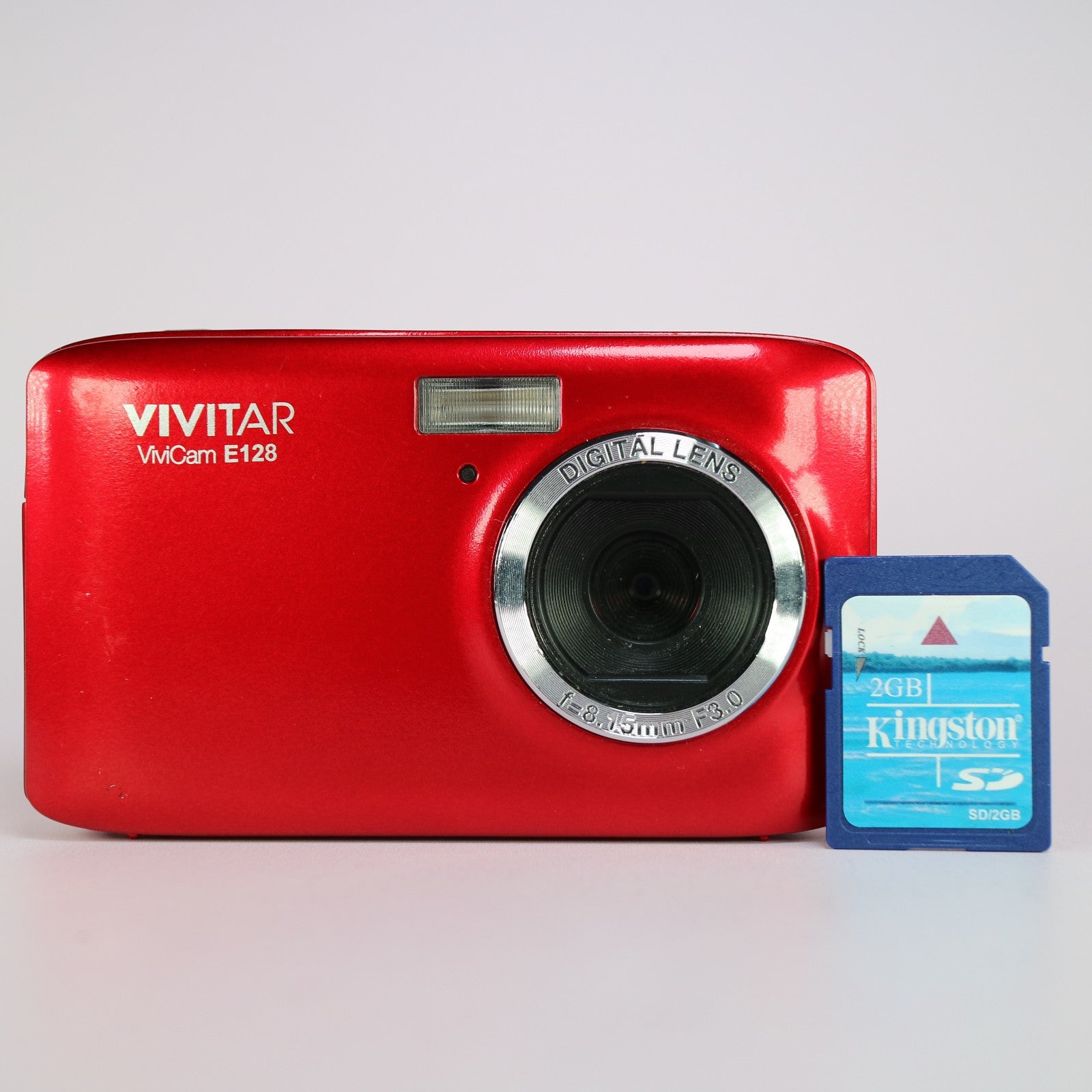 Vivitar Digital Camera Vivicam E128 18.1MP Red Tested