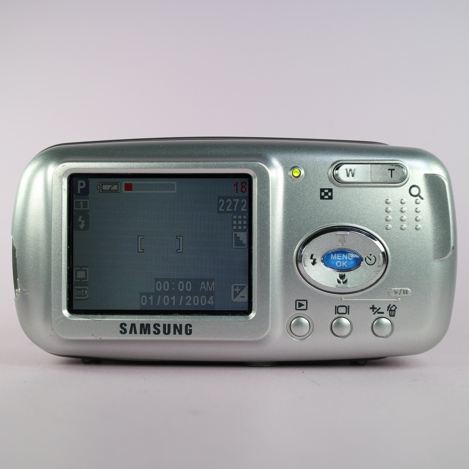 Samsung Digital Camera Digimax A400 4.0MP Silver Tested