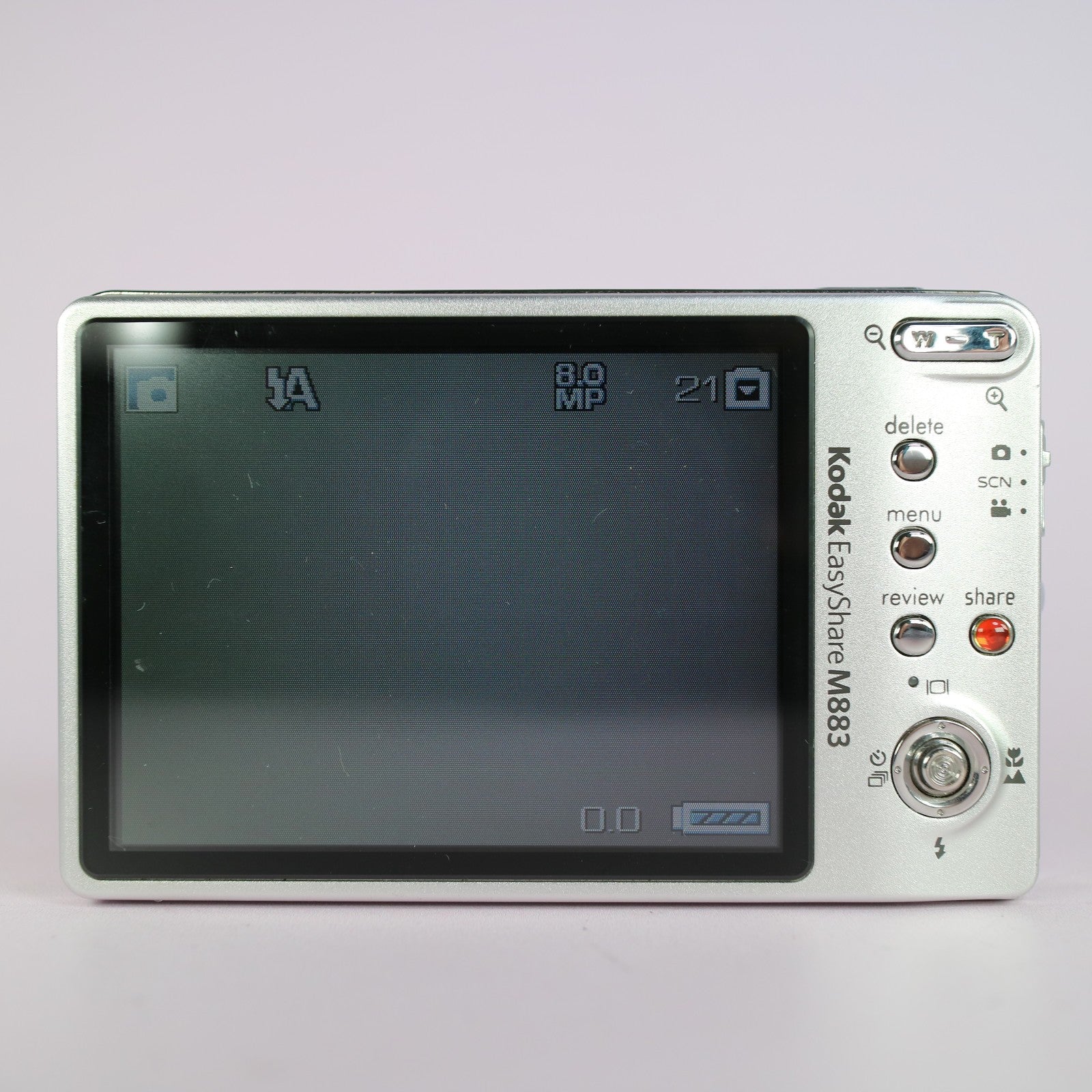 Kodak Digital Camera EasyShare M883 8.0MP Silver Tested Full Working Set