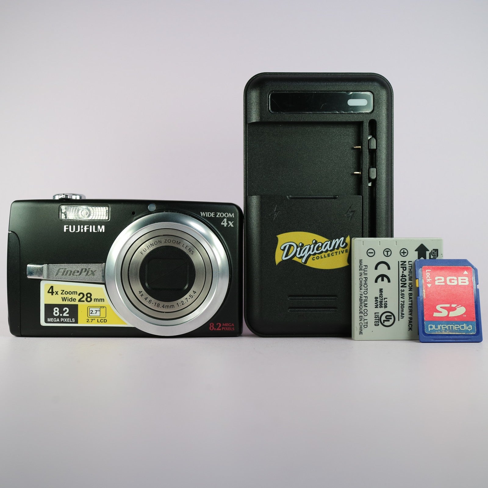 Fujifilm Digital Camera FinePix F480 8.2MP Black Tested Full Working Set