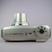 Pentax Digital Camera Optio 330GS 3.2MP Silver Flip Screen Tested