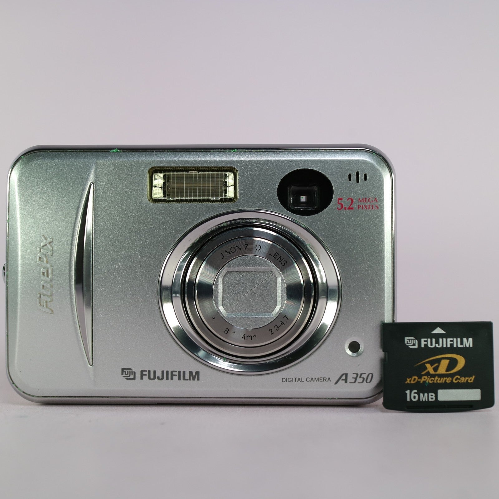 Fujifilm Digital Camera FinePix A350 5.2MP Silver Tested With xD Card