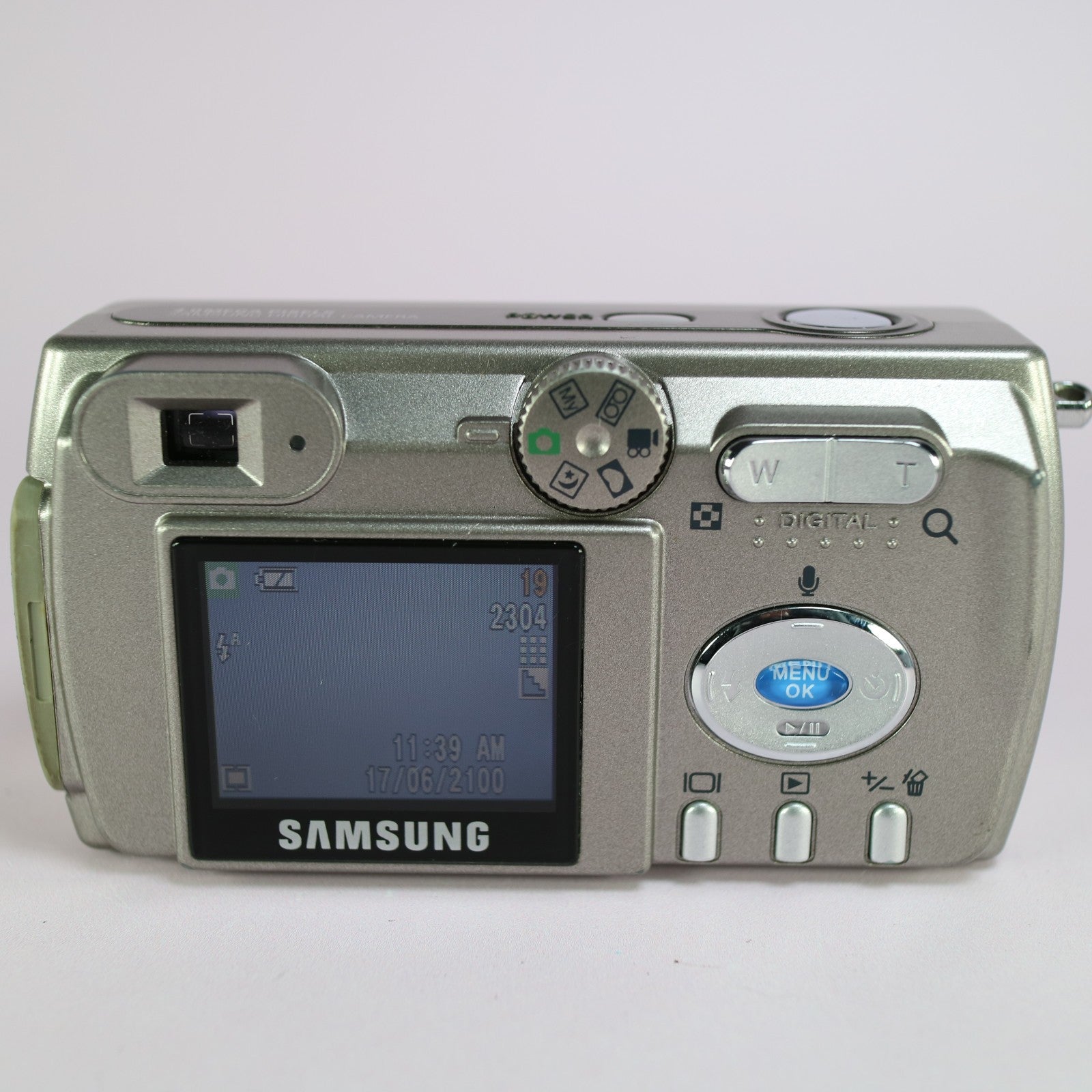 Samsung Digital Camera Digimax 401 4.0MP Silver Tested