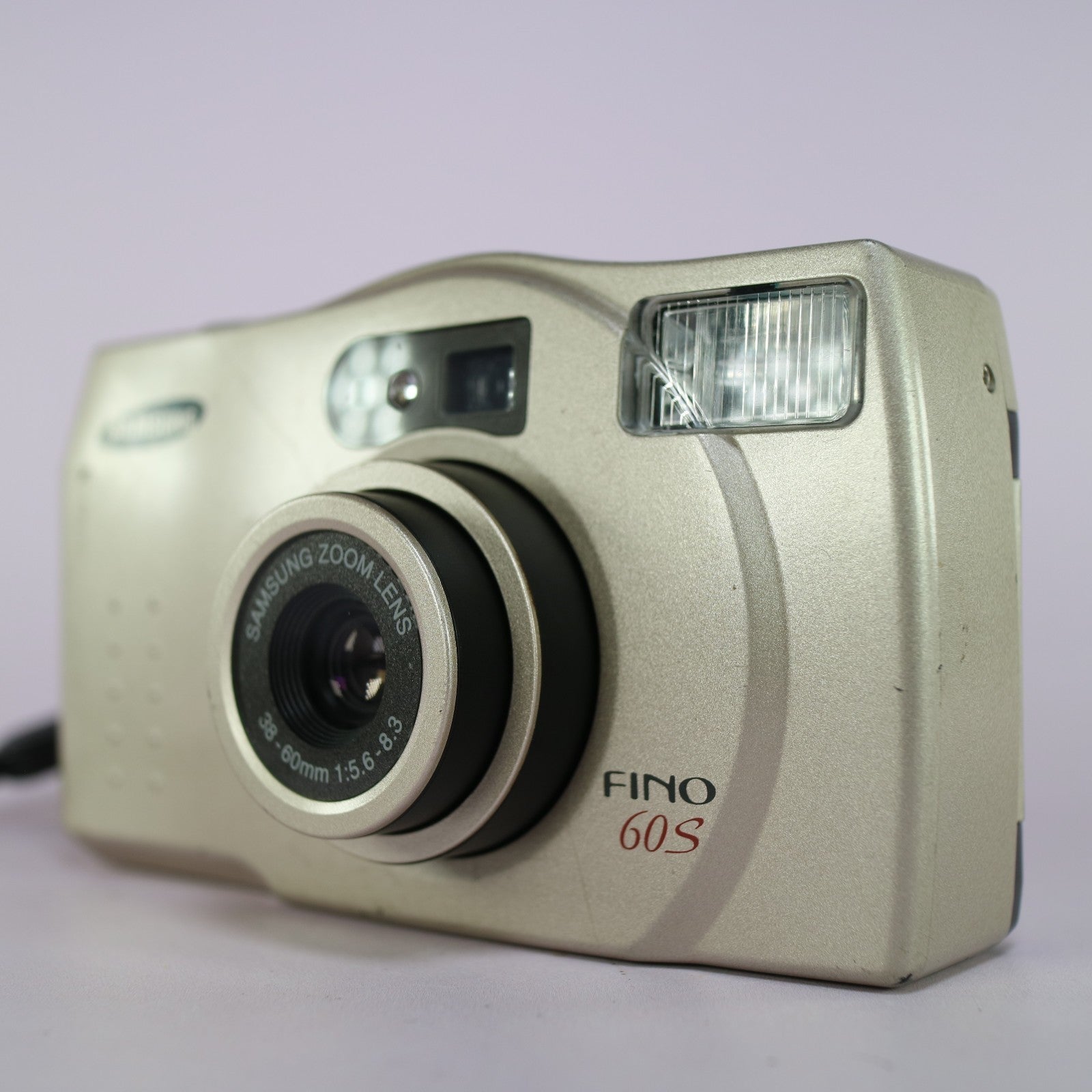 Samsung Fino 60S 35mm Film Point And Shoot Camera Silver Tested