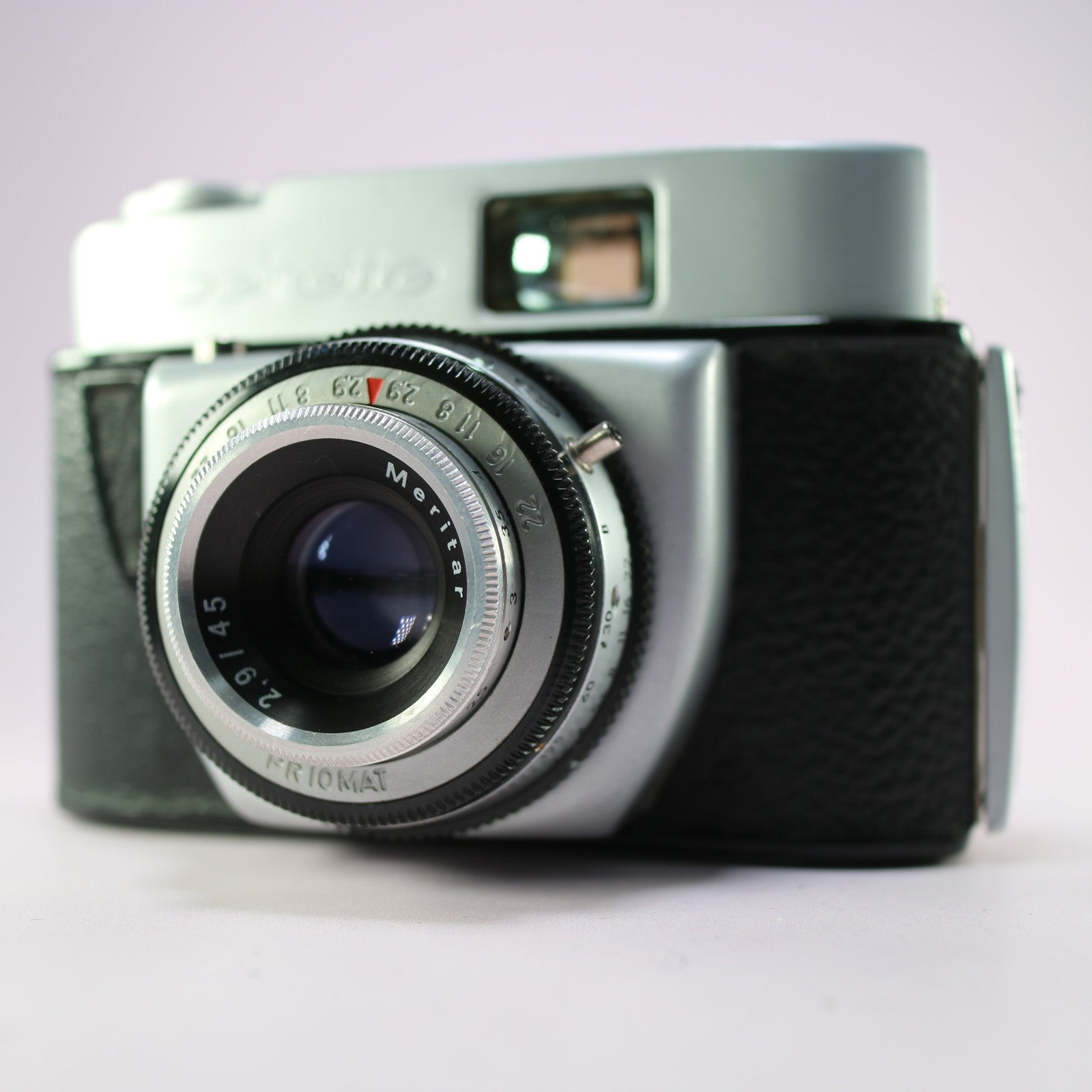 Beier Beirette 35mm Film Camera w/ E. Ludwig Meritar 45mm f/2.9 Silver Tested