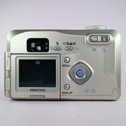 Pentax Digital Camera Optio 330GS 3.2MP Silver Flip Screen Tested